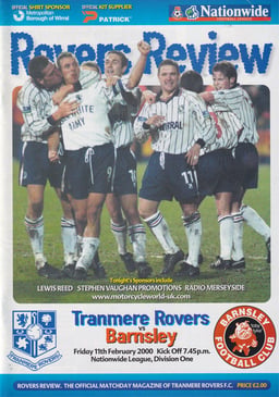 Tranmere Rovers v Barnsley Match Programme 2000-02-11